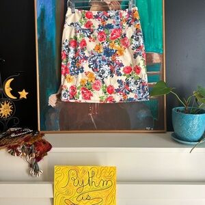 Tristan Colorful Floral Mini Skirt 4